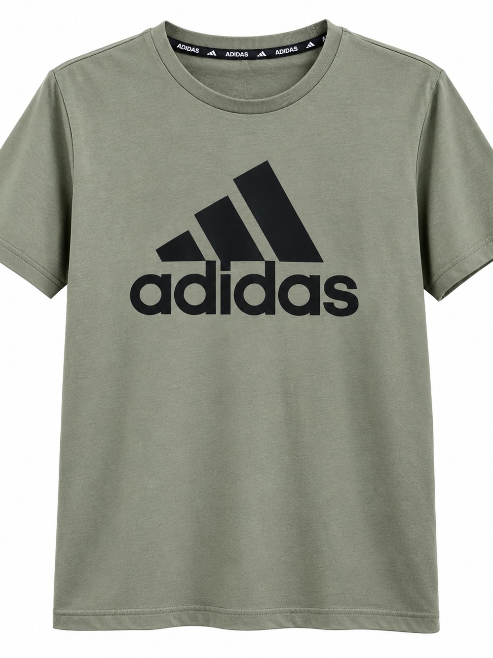 adidas Men's Short Sleeve Logo Tee in Olive